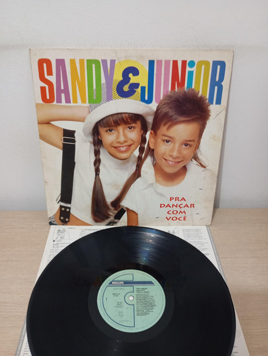 Lp Vinil Sandy & Junior Pra Dançar Com Você Com Encarte