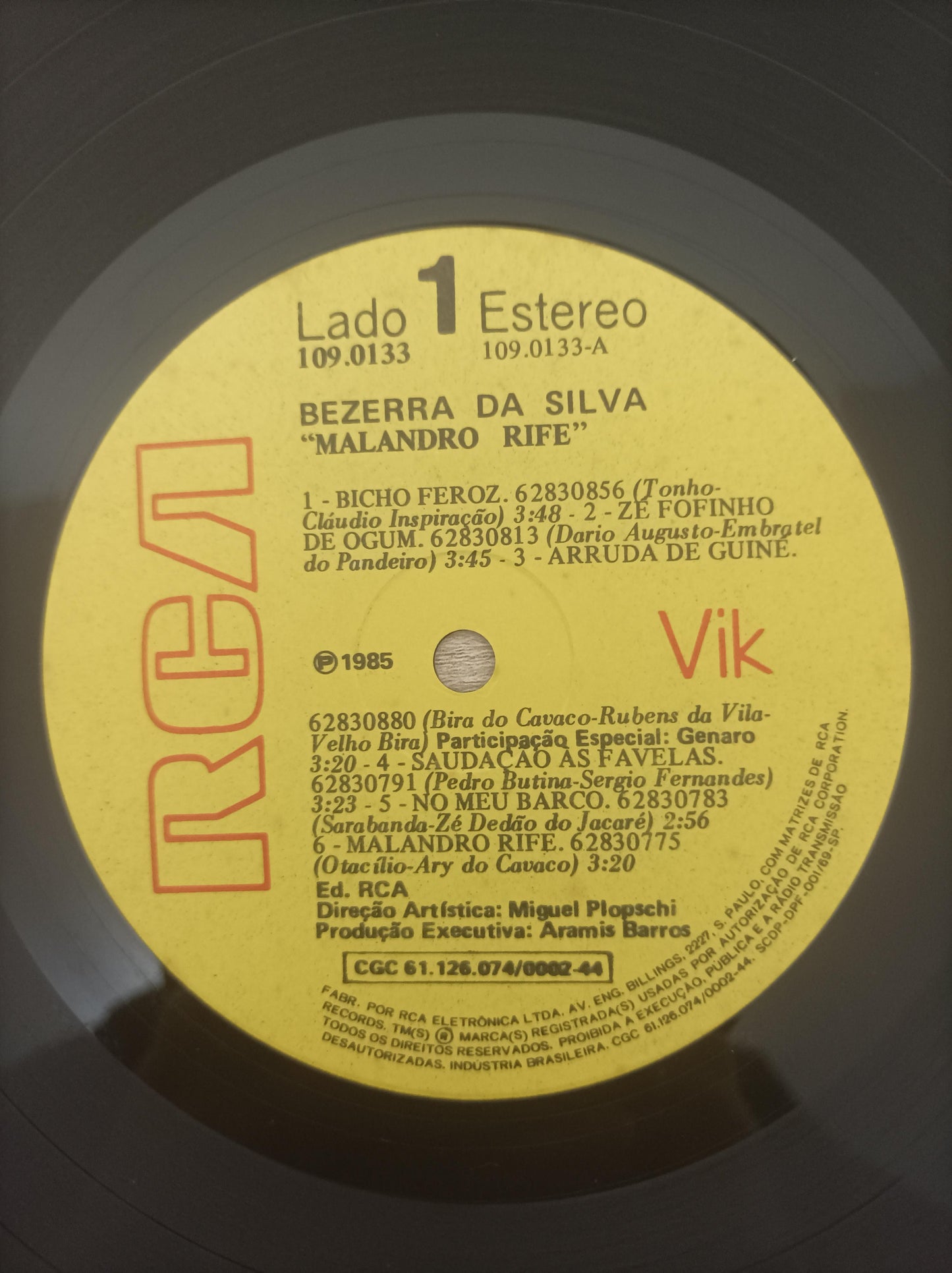 Lp Vinil Bezerra Da Silva Malandro Rife