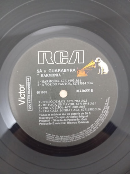 Disco Vinil Harmonia Sá & Guarabyra Com Encarte A