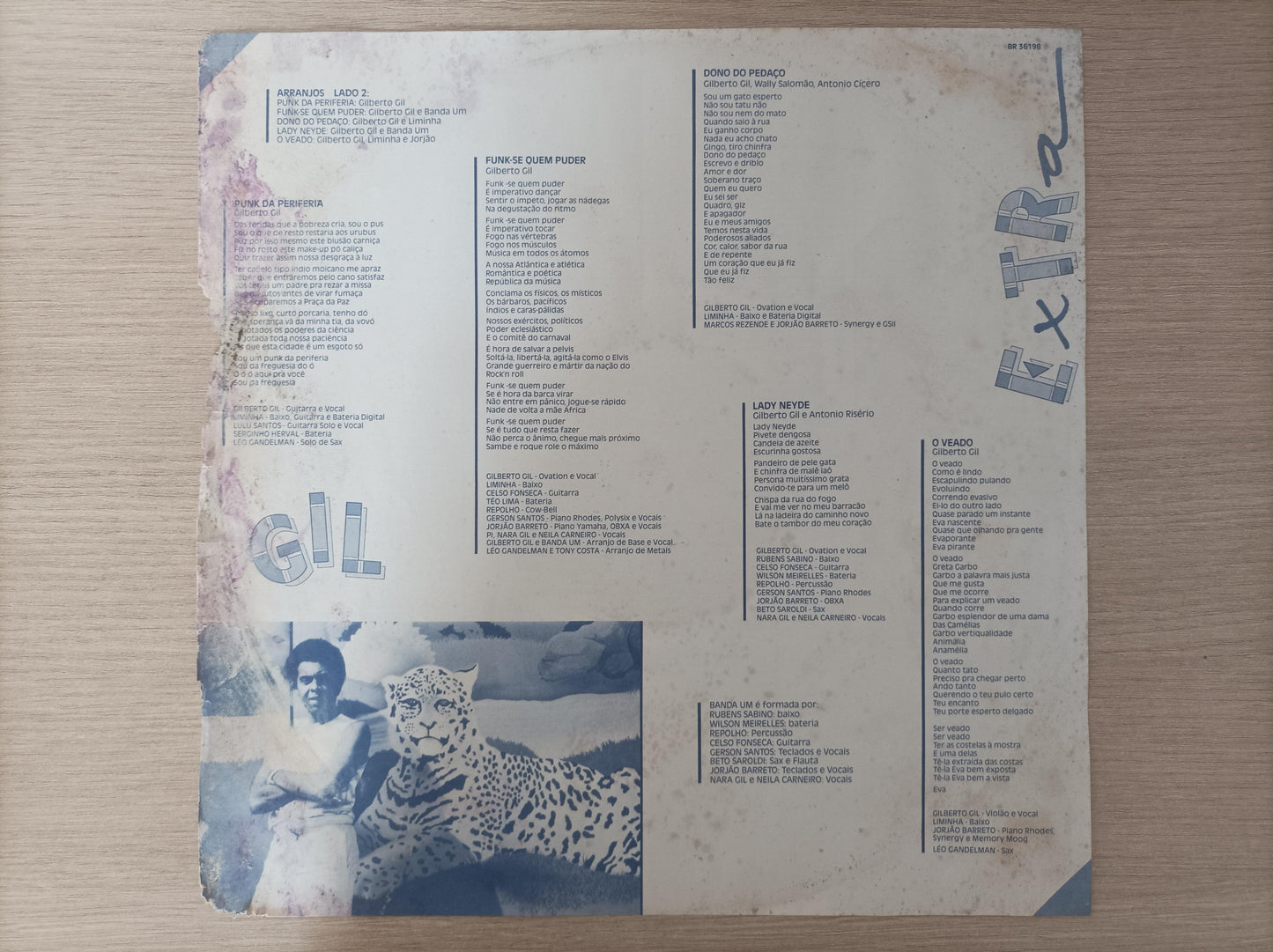 Disco Vinil Extra Gilberto Gil Capa Dupla A