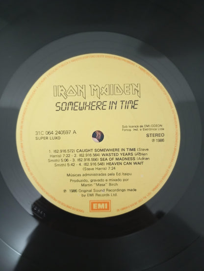 Lp Vinil Iron Maiden Somewhere In Time Com Encarte