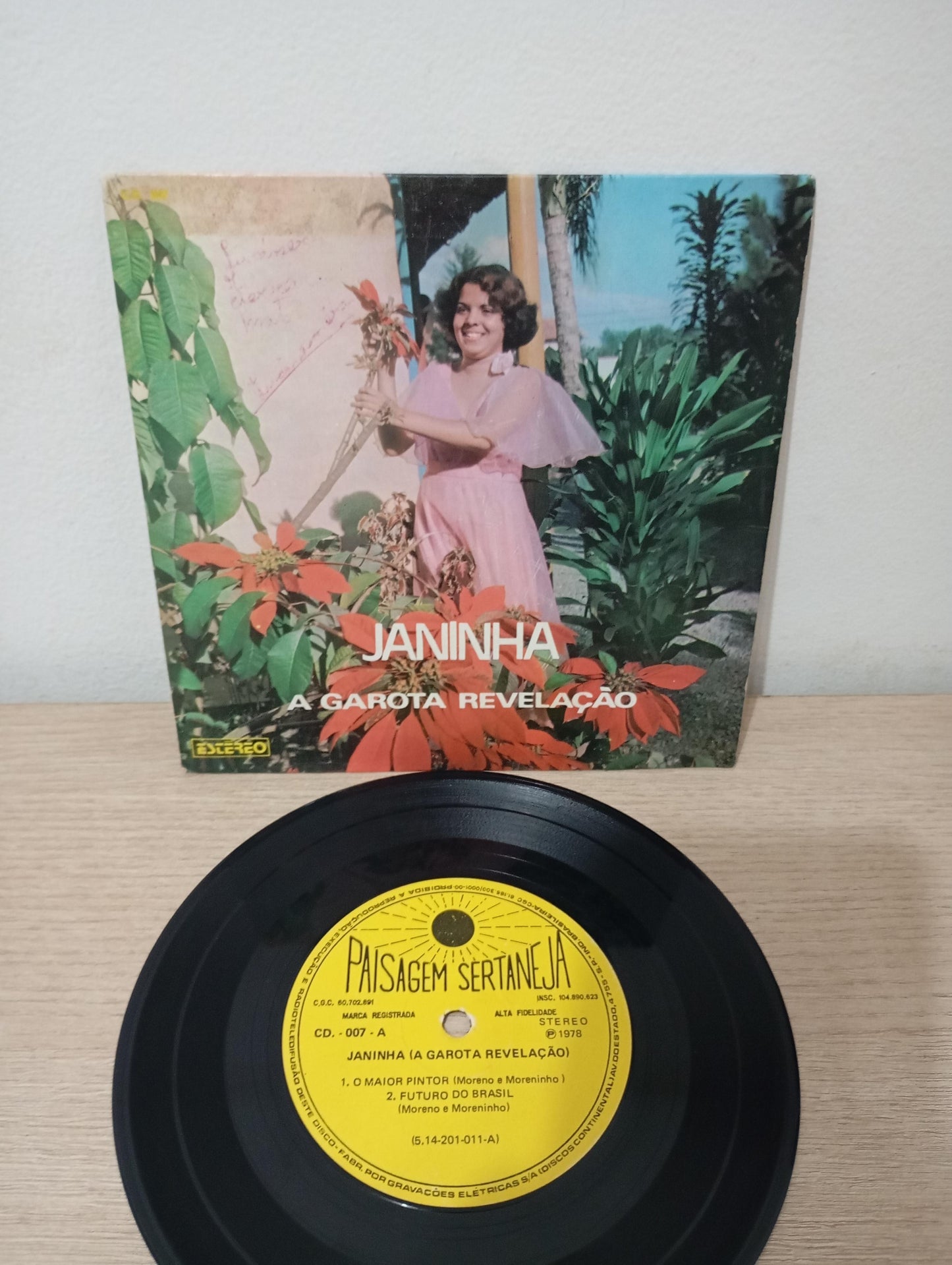 Compacto Vinil Janinha Garota Revelação Pintor / Felicidade