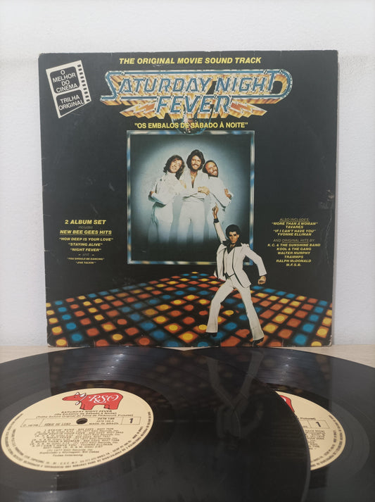 Lp Vinil Bee Gees Saturday Fever Embalos Noite Duplo Encarte