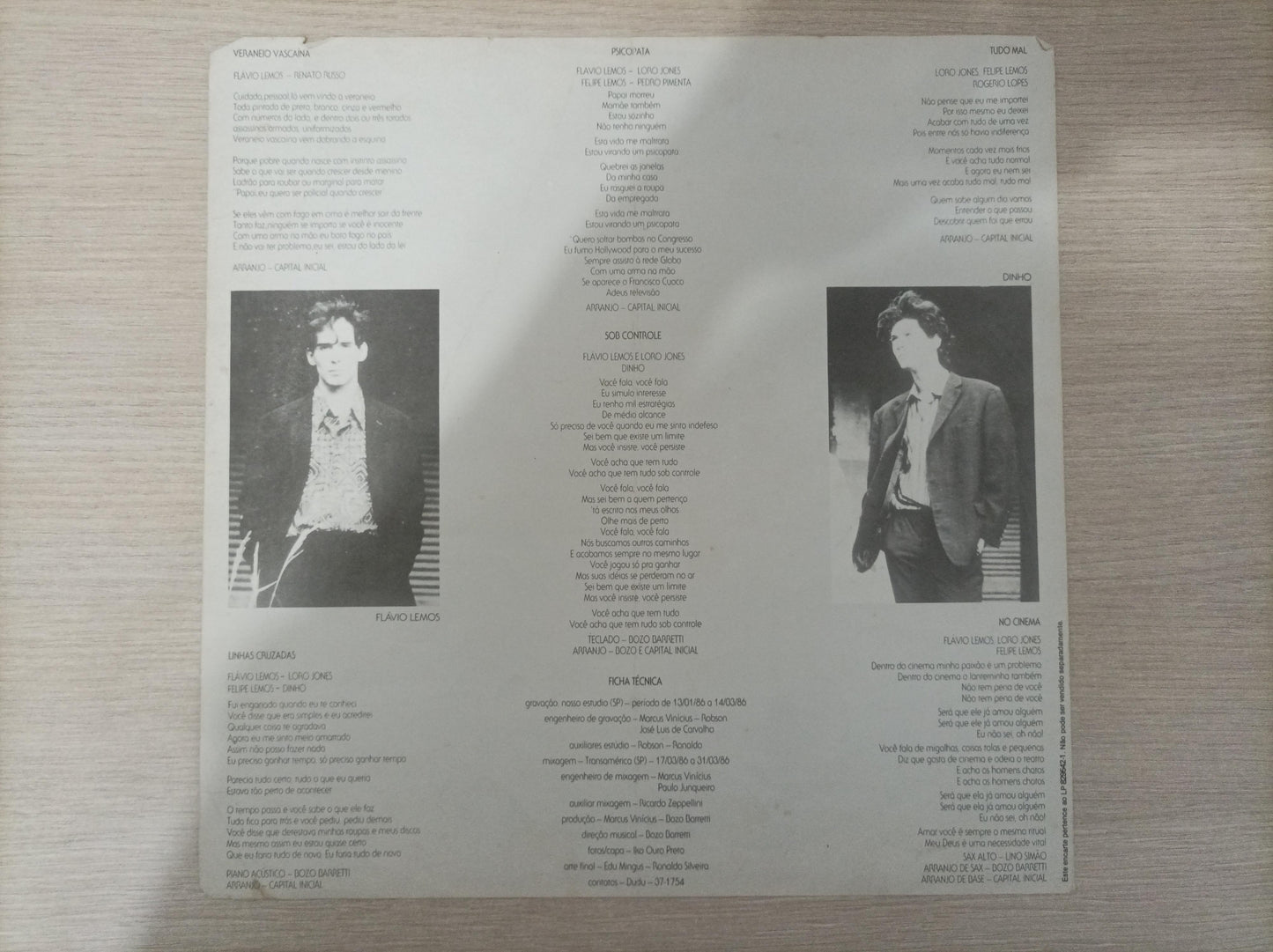 Lp Vinil Capital Inicial 1986 Com Encarte