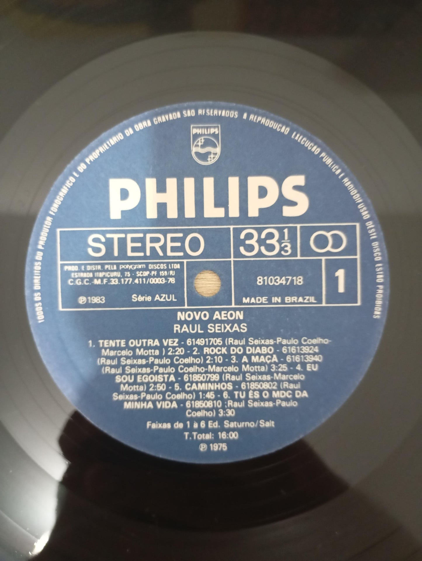 Lp Vinil Raul Seixas Novo Aeon