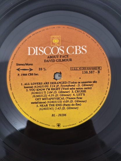 Lp Vinil David Gilmour About Face Com Encarte
