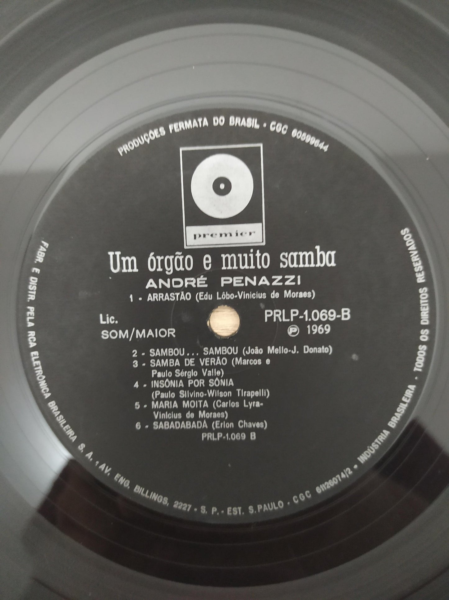 Lp Vinil André Penazzi Um Órgão E Muito Samba
