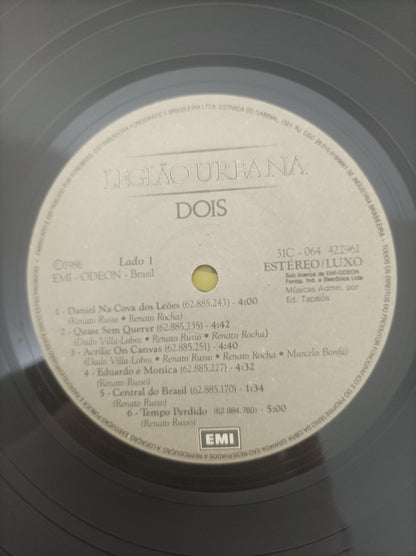Lp Vinil Legião Urbana Dois Com Encarte