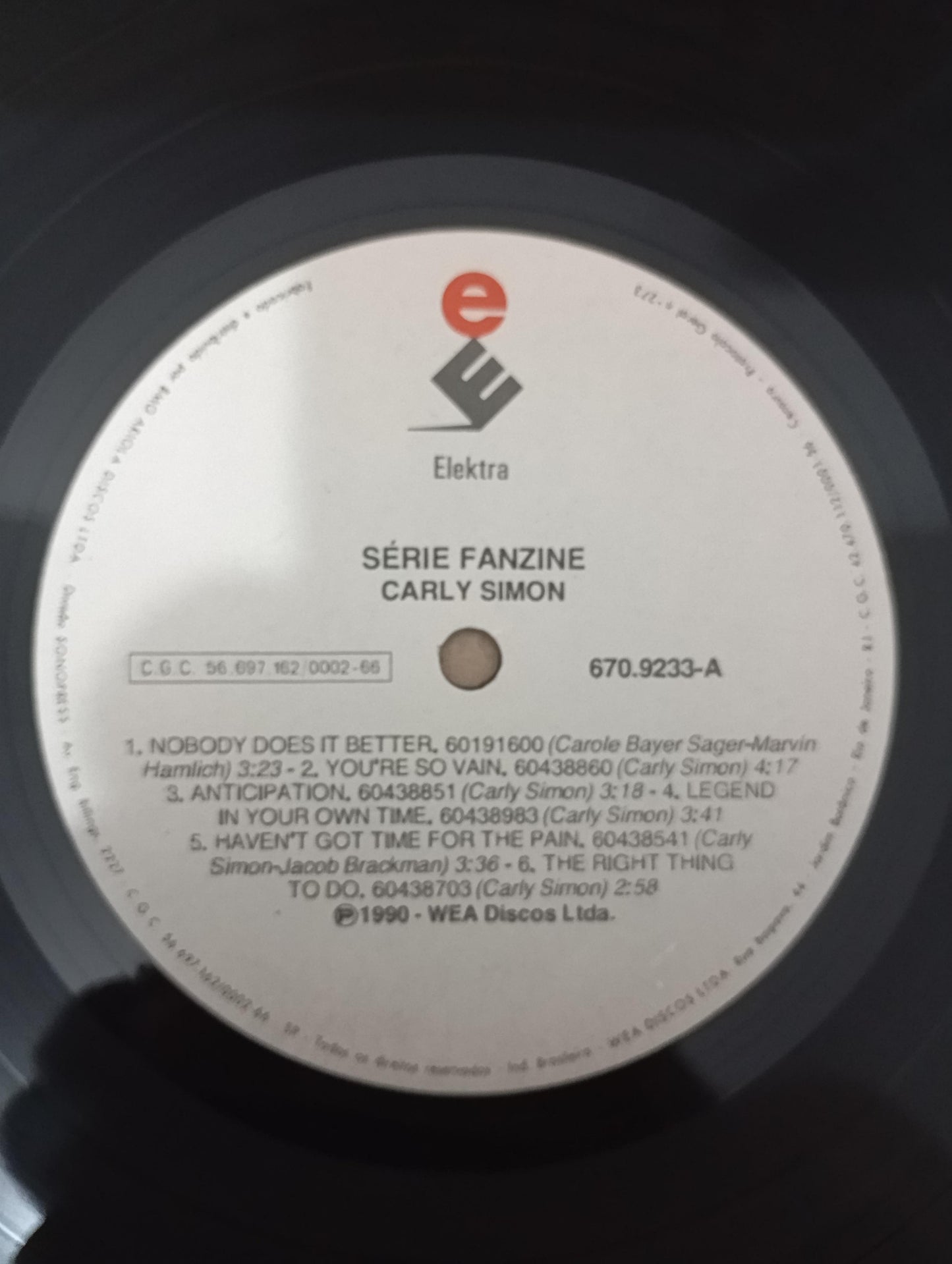 Lp Vinil Carly Simon The Best Of Carly Simon Com Encarte