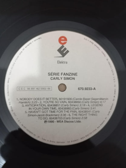 Lp Vinil Carly Simon The Best Of Carly Simon Com Encarte