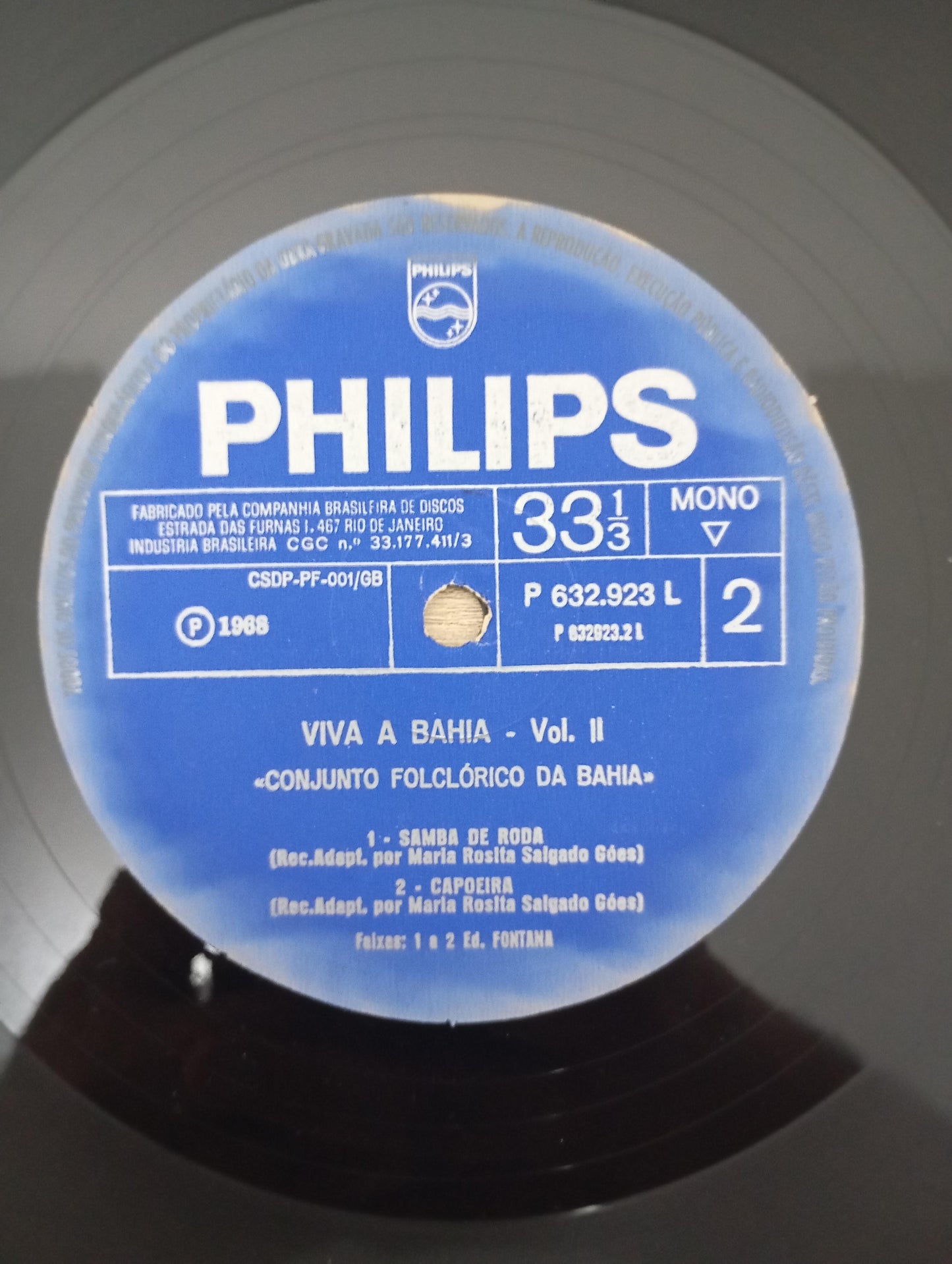 Lp Vinil Conjunto Folclórico da Bahia Viva Bahia! nº 2