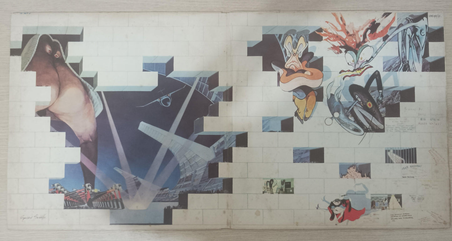 Lp Vinil Pink Floyd The Wall Duplo Com Encartes