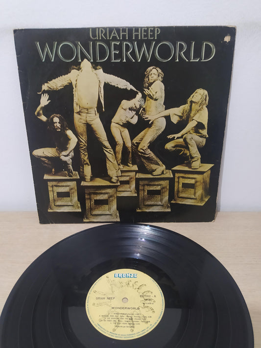 Lp Vinil Uriah Heep Wonderworld Com Encarte