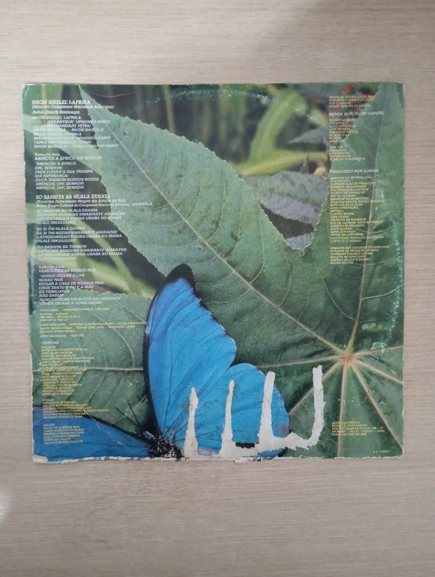 Lp Vinil Djavan Meu Lado Capa Dupla Com Encarte