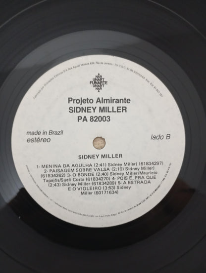 Lp Vinil Sidney Miller 1982 Com Encarte