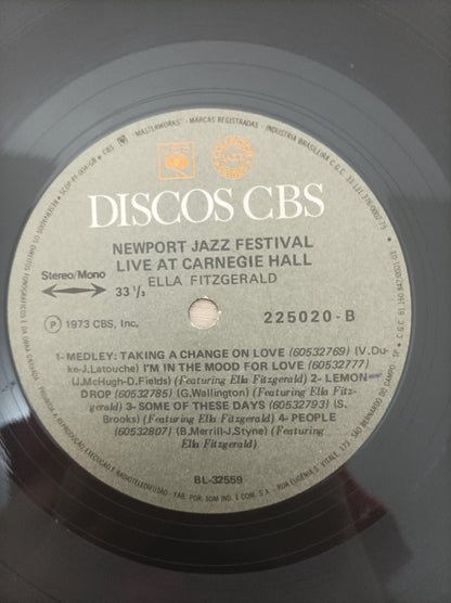 Lp Vinil Ella Fitzgerald Newport Jazz Festival Carnegie Hall