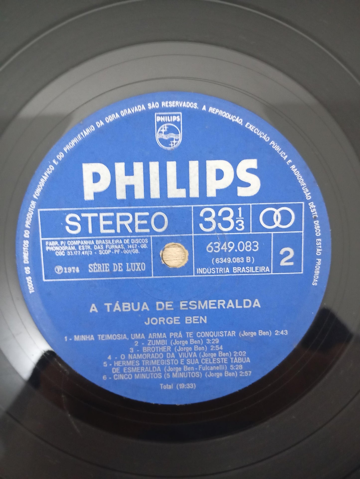 Lp Vinil Jorge Ben A Tábua De Esmeralda