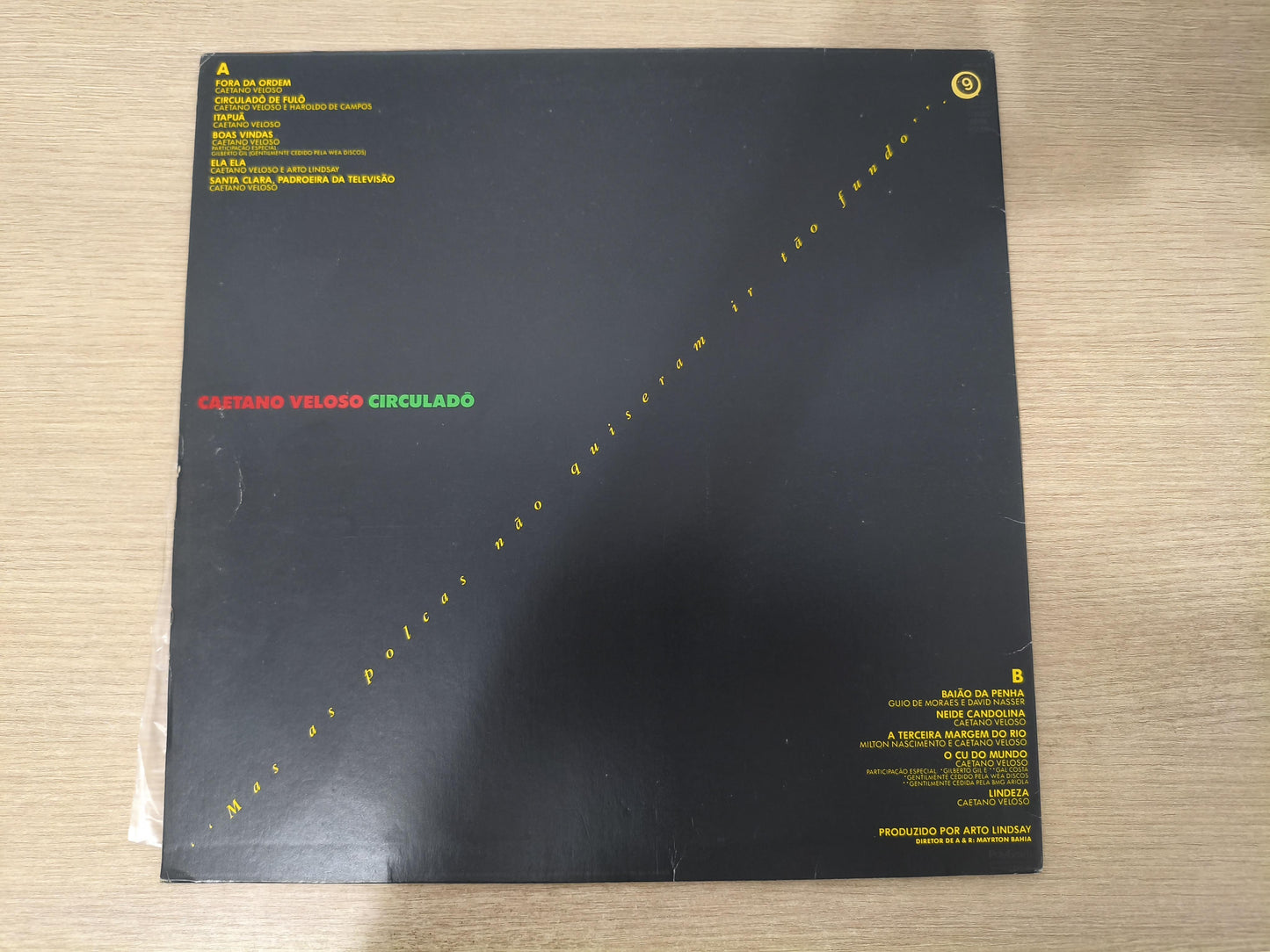Lp Vinil Caetano Veloso Circuladô Com Encarte, Leia