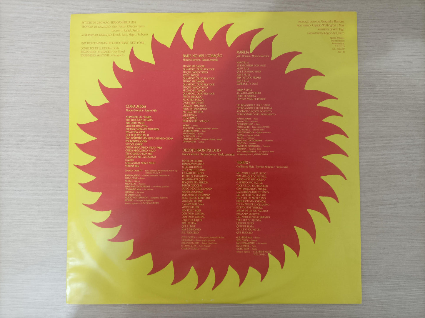 Lp Vinil Moraes Moreira Coisa Acesa Capa Dupla Com Encarte