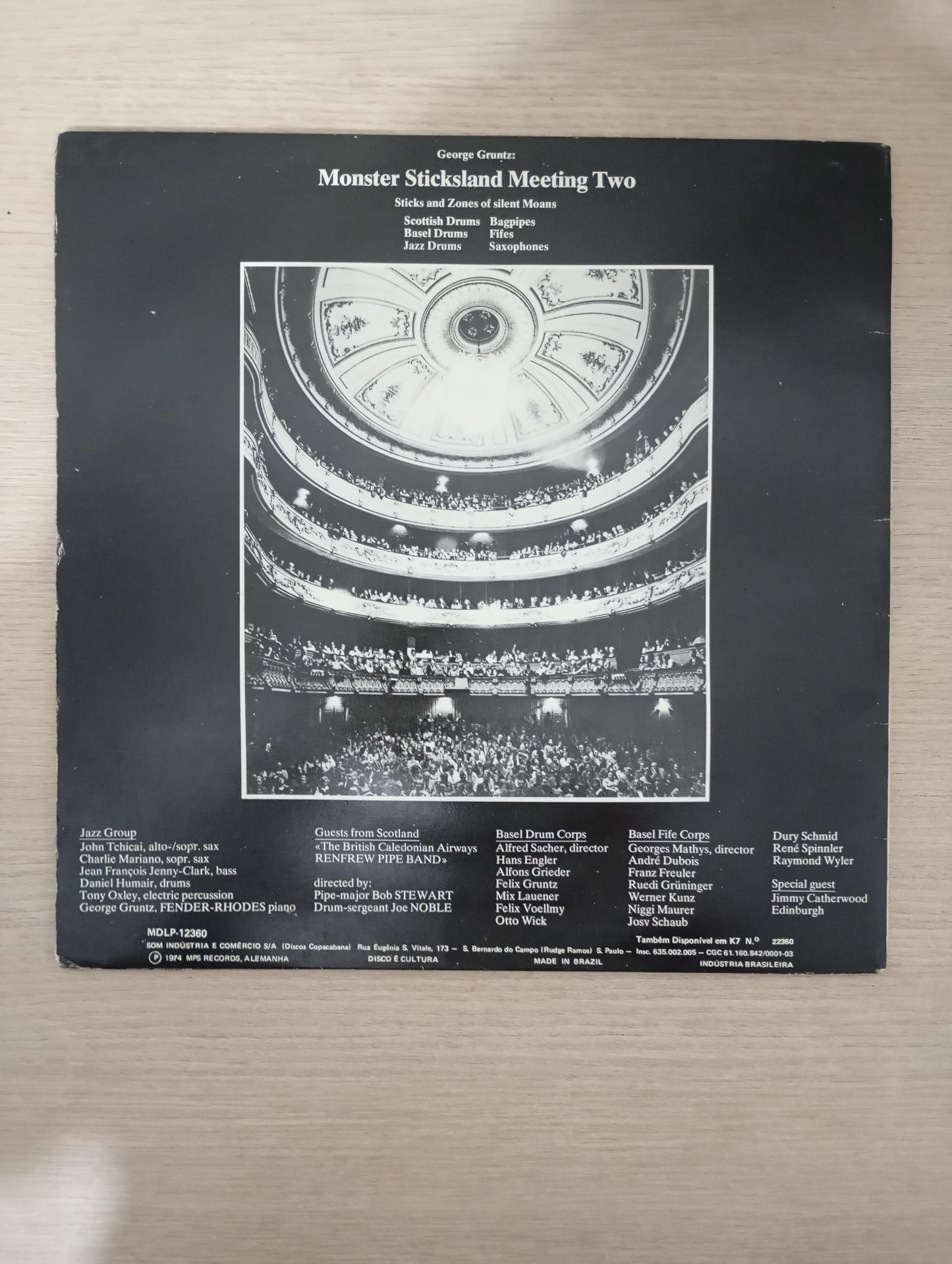 Lp Vinil George Gruntz Sticksland Monster Jazz Capa Dupla
