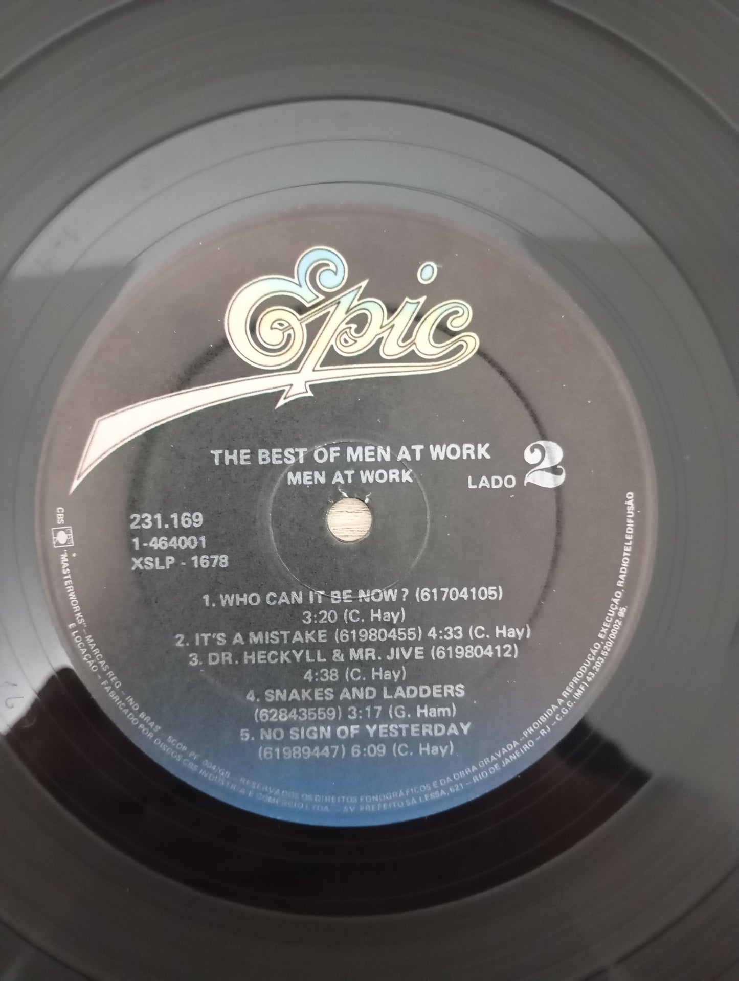 Lp Vinil Men At Work The Best Of Men At Work