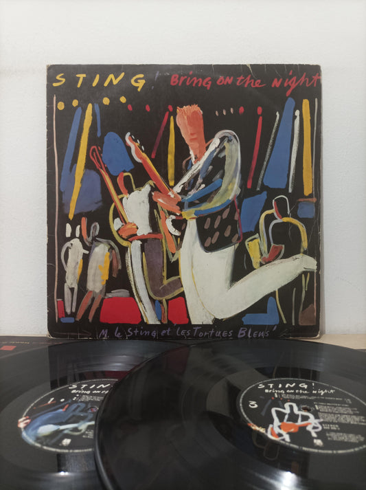 Disco Vinil Bring On The Night Sting Duplo Com Encartes A
