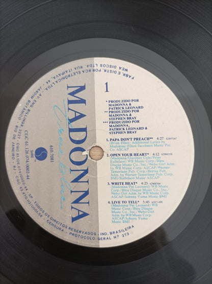 Lp Vinil Madonna True Blue