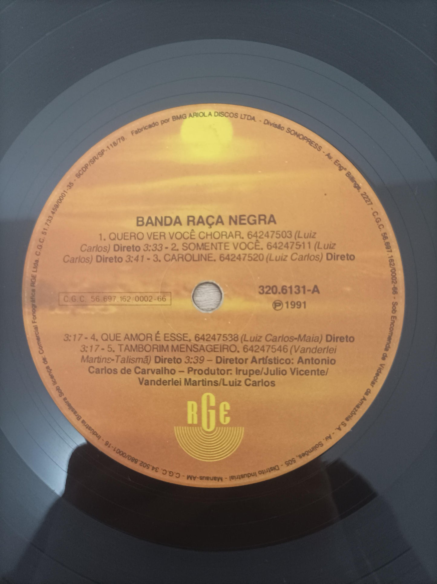 Lp Vinil Raça Negra 1991