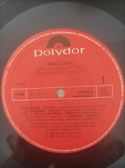 Disco Vinil Barcelona Freddie Mercury A