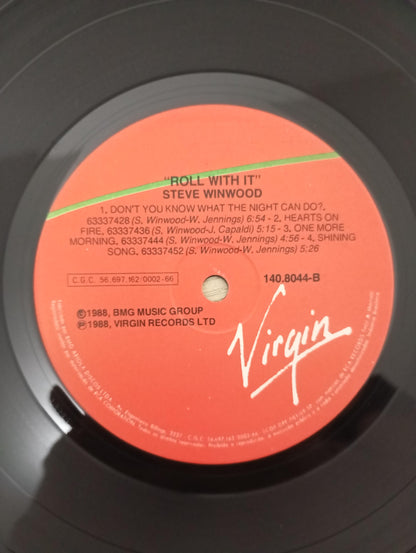 Lp Vinil Steve Winwood Roll With It Com Encarte