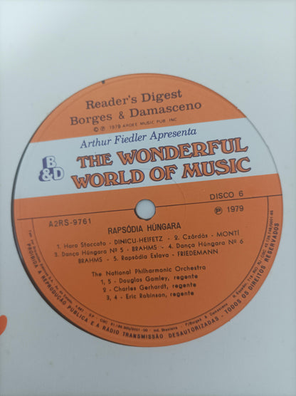 Lp Vinil Arthur Fiedler Wonderful World of Music C/ Encartes