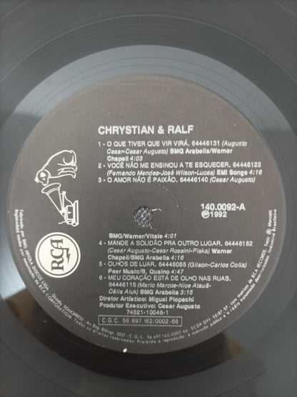 Lp Vinil Chrystian & Ralf 1992 Com Encarte