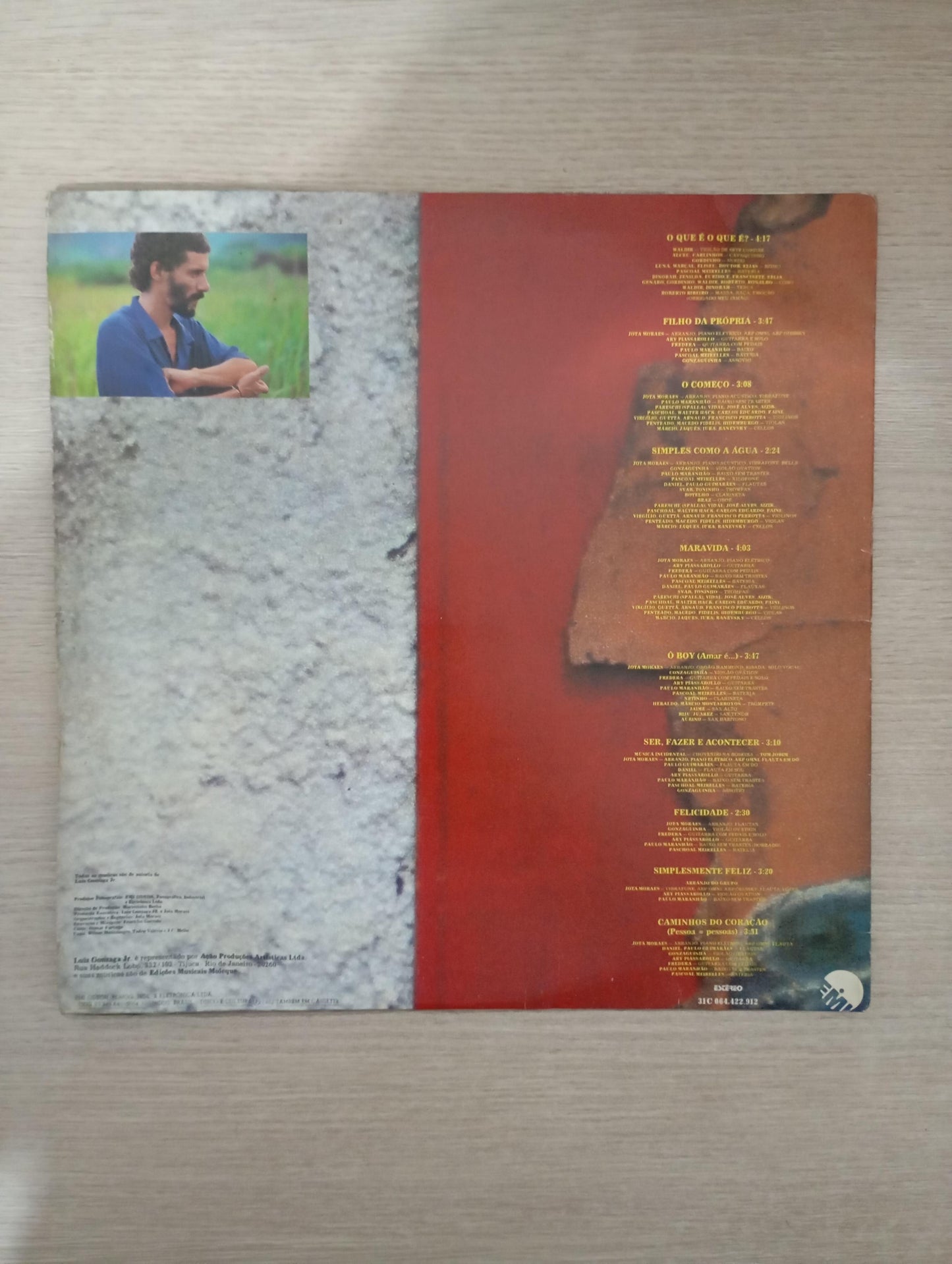 Lp Vinil Gonzaguinha Caminhos Do Coração Com Encarte