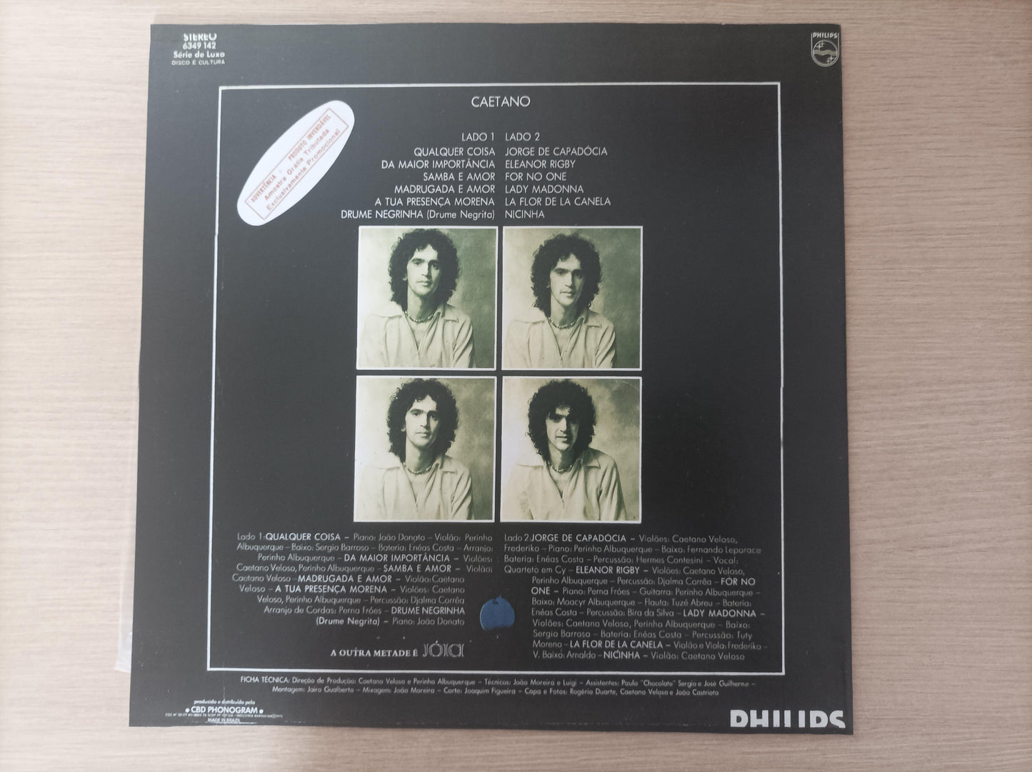 Lp Vinil Caetano Veloso Qualquer Coisa