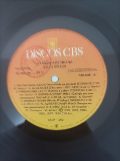 Lp Vinil Willie Nelson A Lenda Americana Com Encarte
