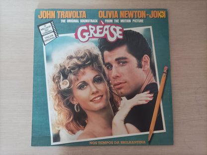 Lp Vinil Nos tempos da brilhantina Grease Duplo com encarte