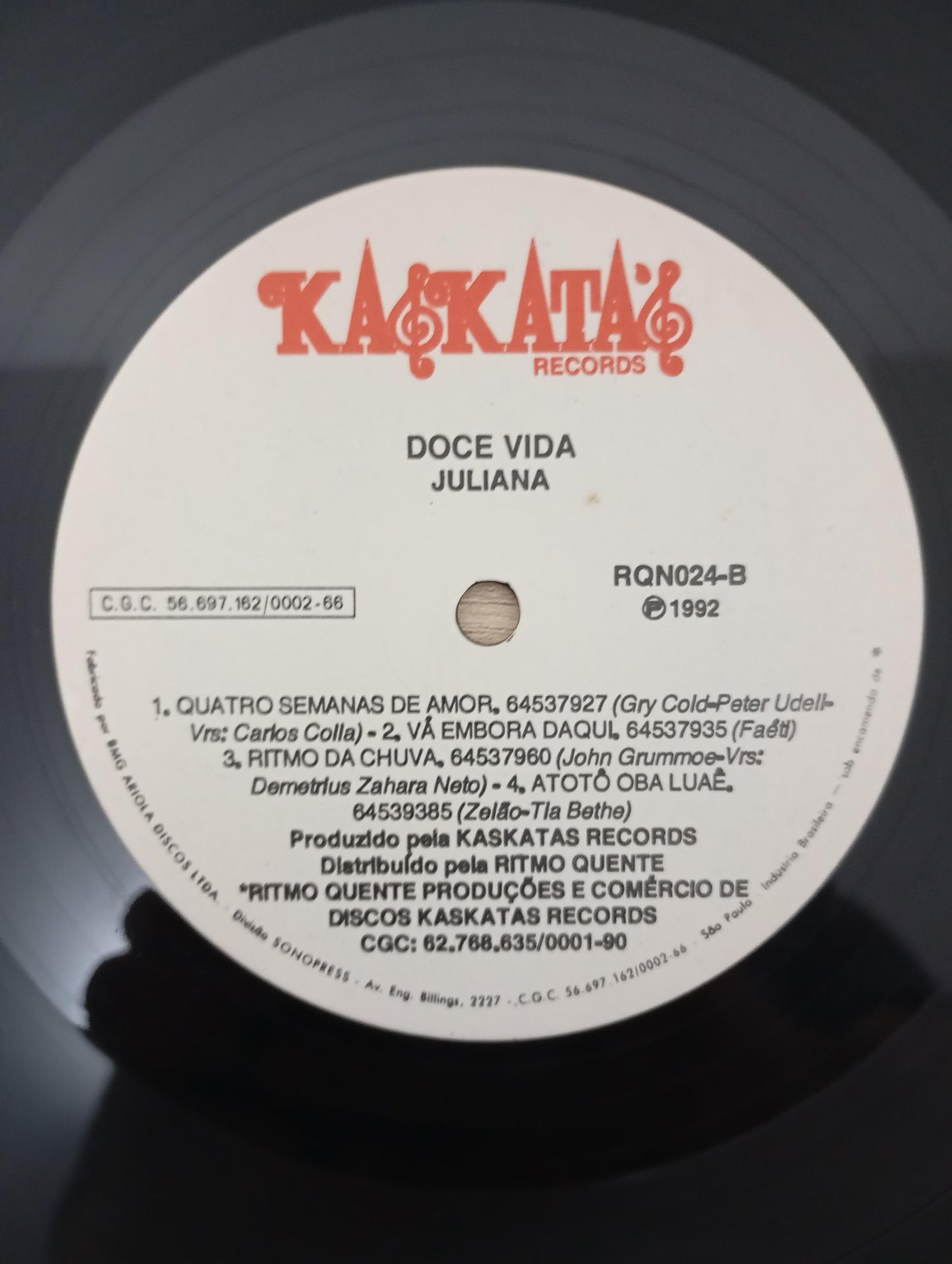 Lp Vinil Juliana Doce Vida