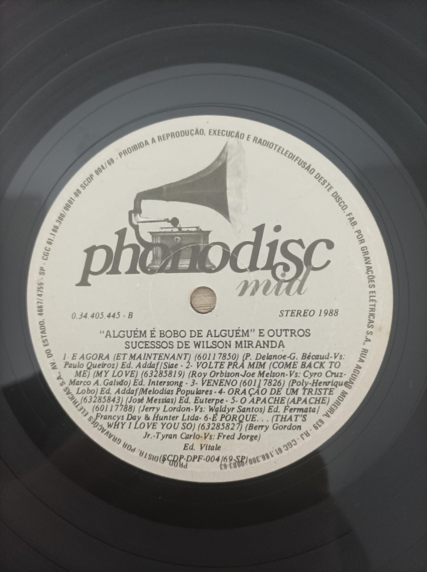 Lp Vinil Wilson Miranda Sucessos de