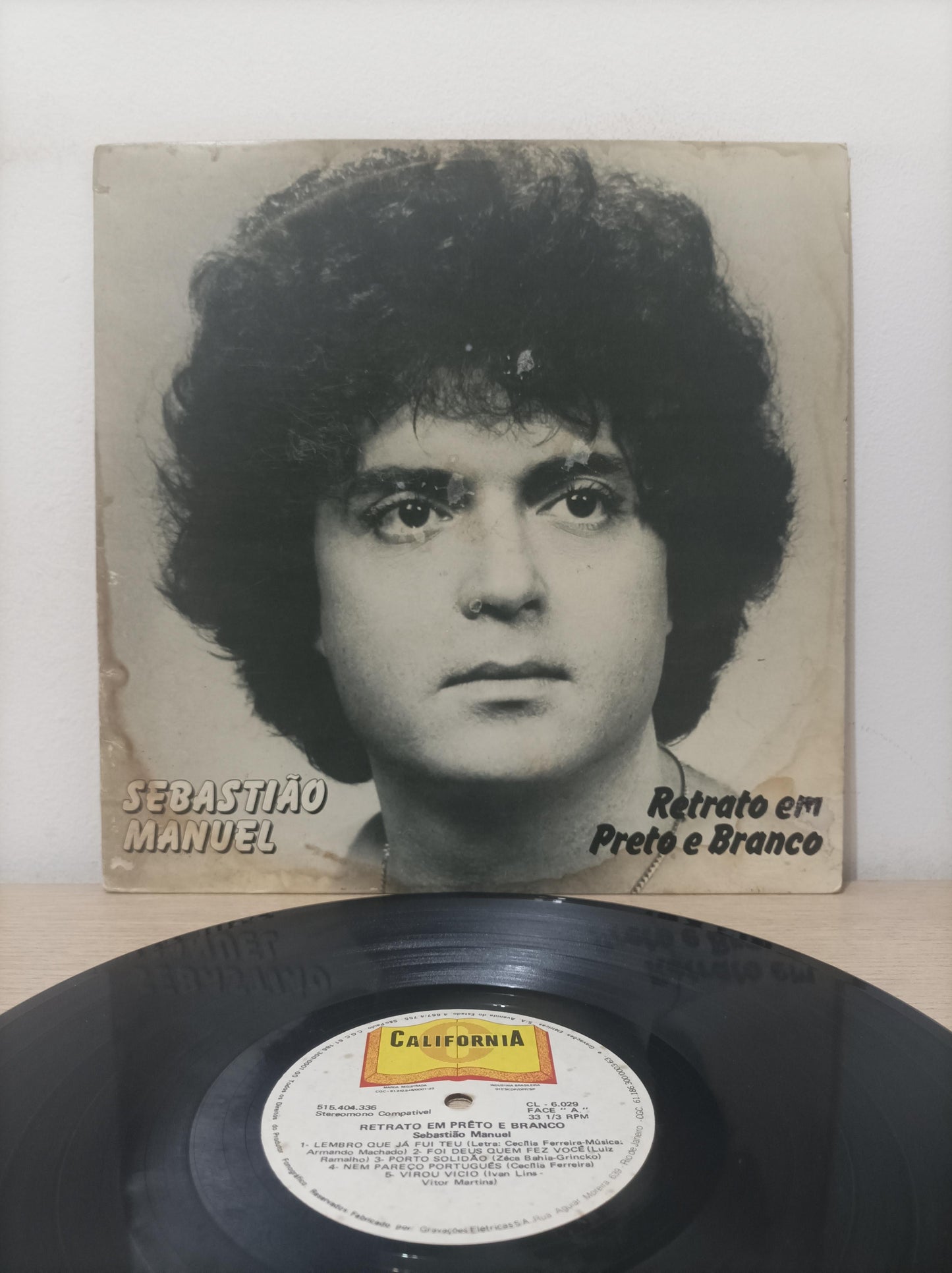 Lp Vinil Sebastião Manuel Retrato Em Preto E Branco, Leia