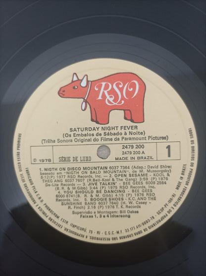 Lp Vinil Bee Gees Saturday Fever Embalos Noite Duplo Encarte