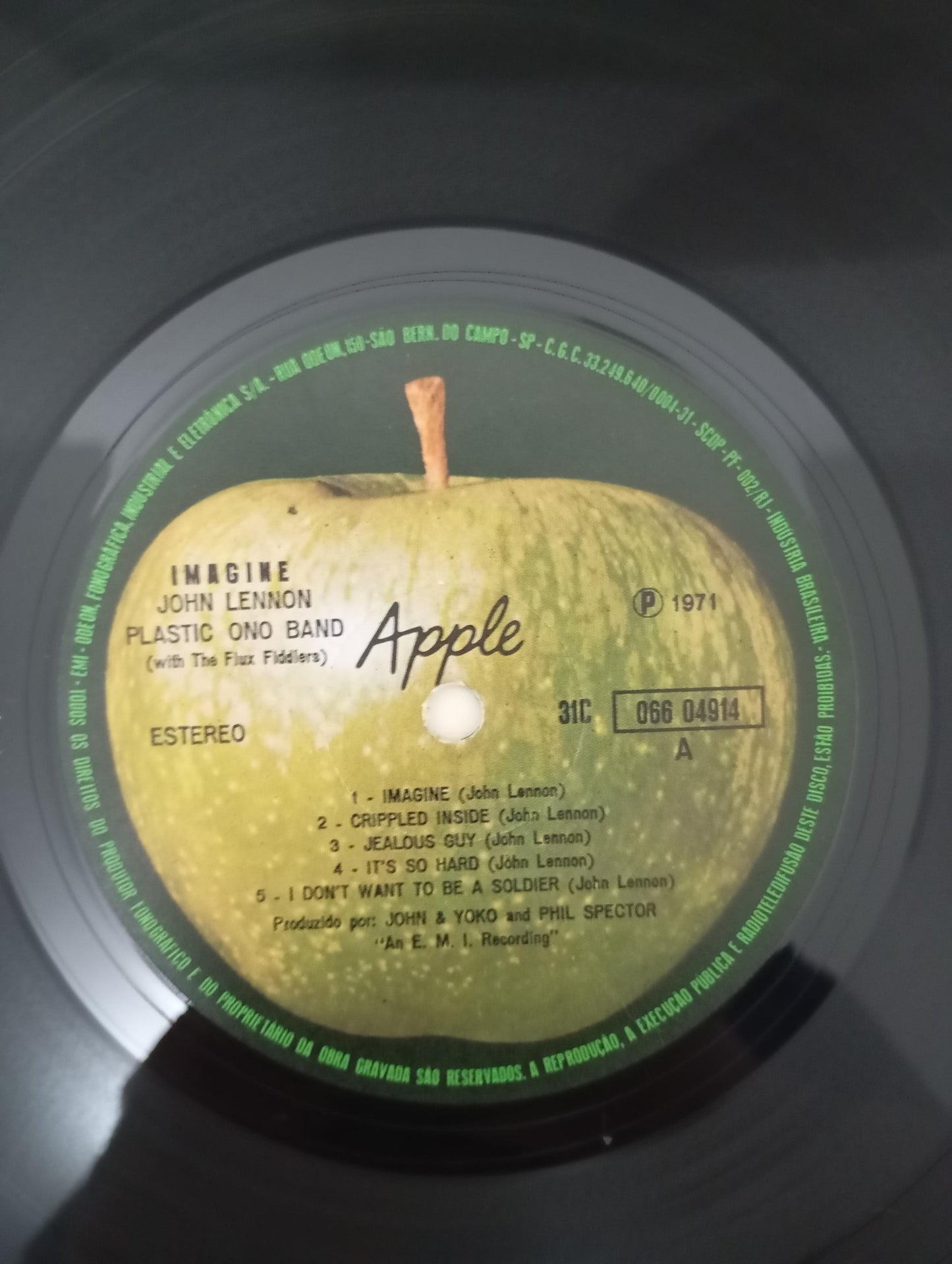 Disco Vinil Imagine John Lennon Com Encarte A