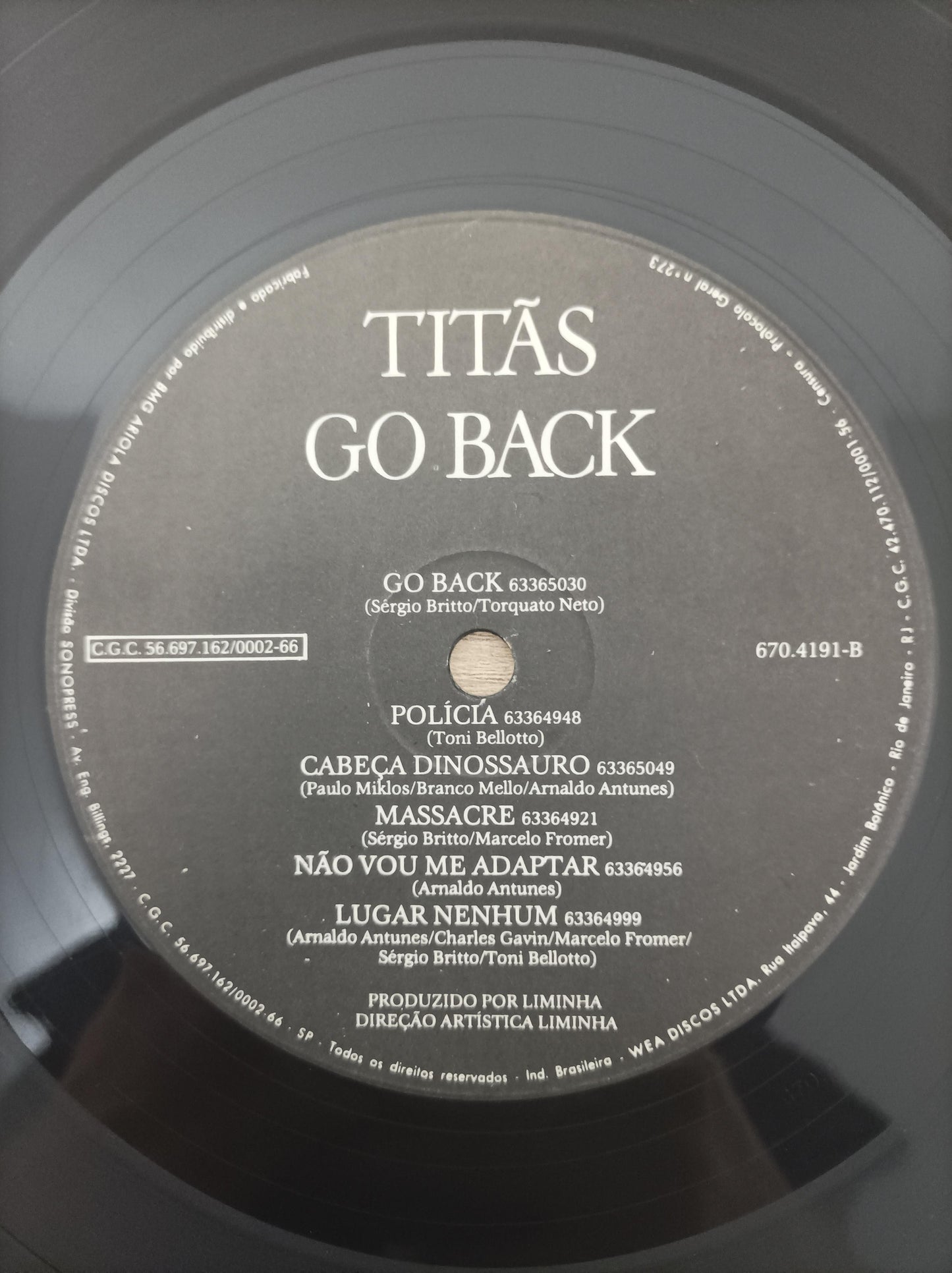 Lp Vinil Titãs Go Back