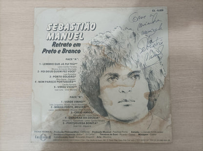 Lp Vinil Sebastião Manuel Retrato Em Preto E Branco, Leia