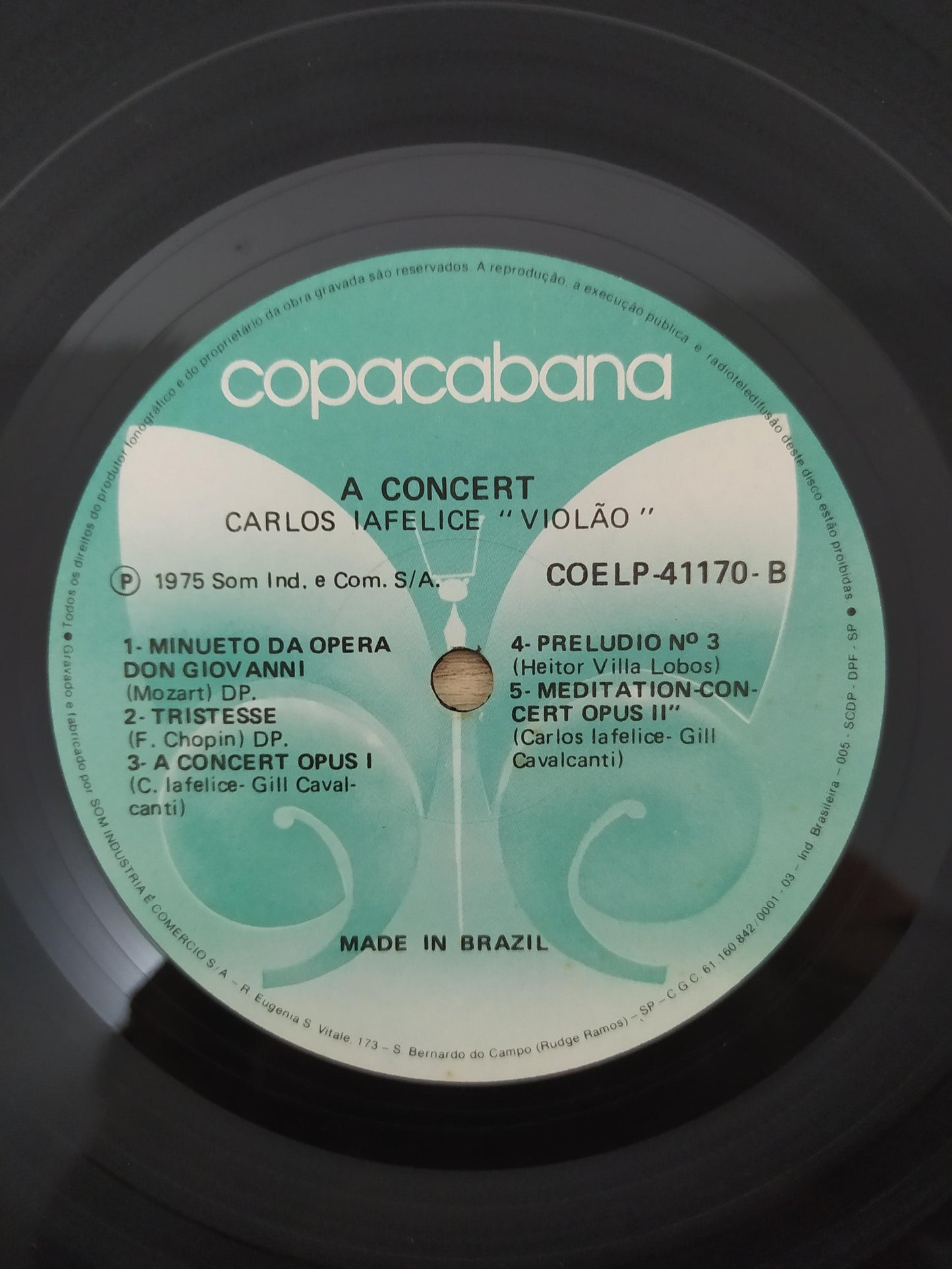 Lp Vinil Carlos Iafelice Violão
