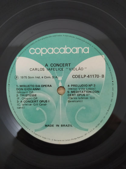 Lp Vinil Carlos Iafelice Violão