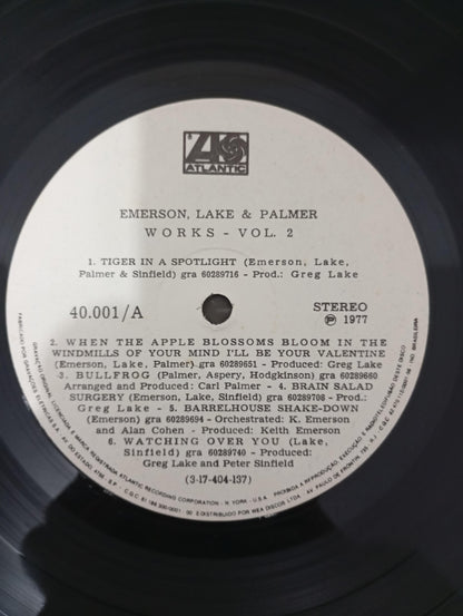 Lp Vinil Emerson, Lake & Palmer Works (Volume 2) Com Encarte