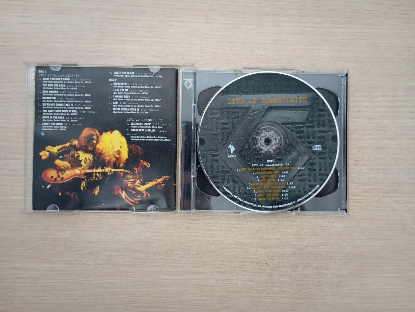 CD Twisted Sister Live At Hammersmith Duplo