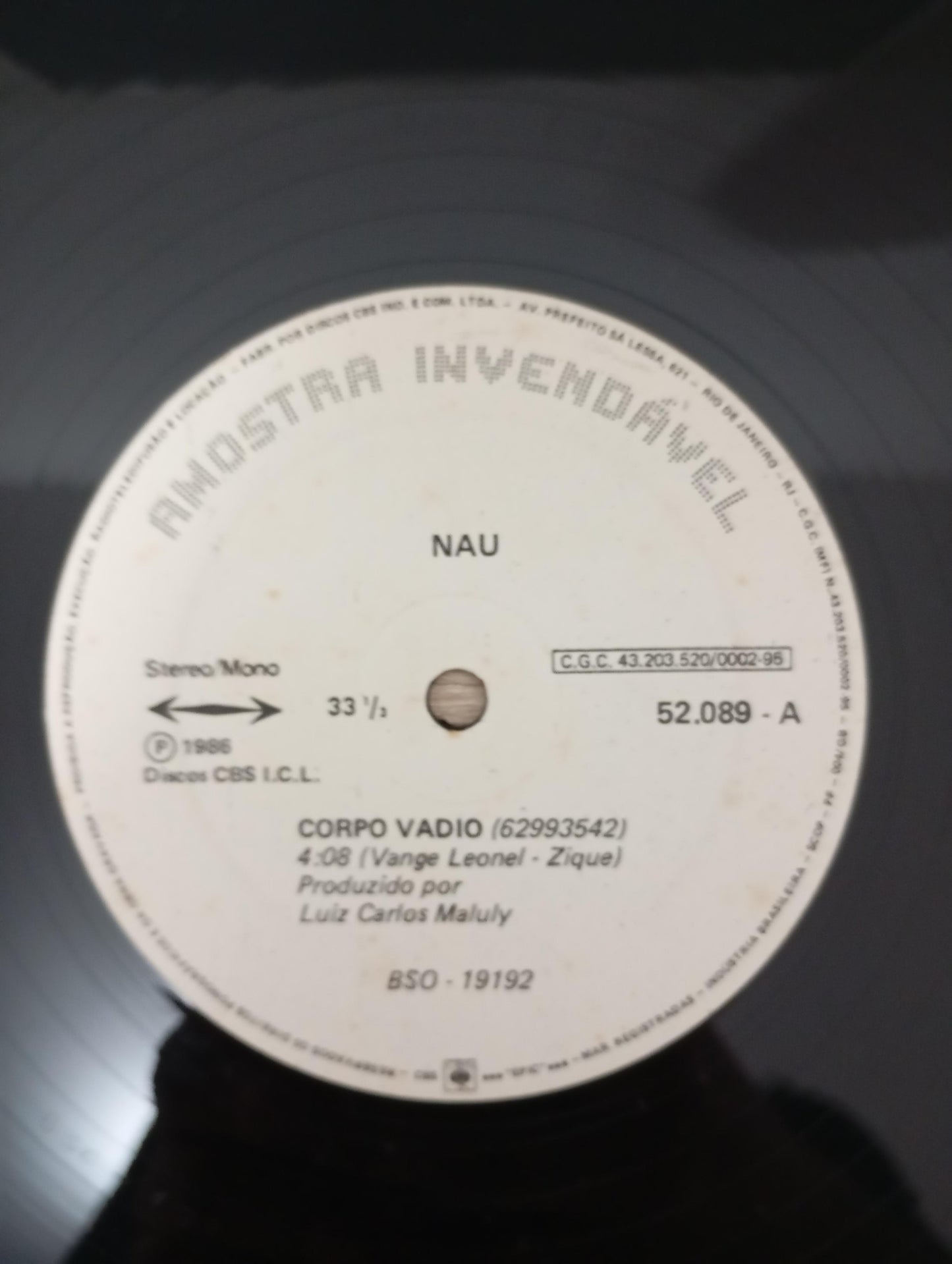 Lp Vinil Nau Corpo Vadio