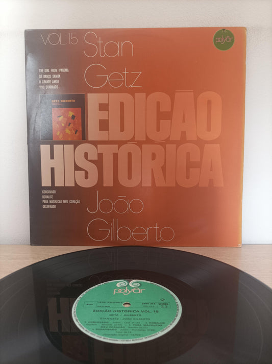 Lp Vinil João Gilberto Stan Getz Edição Histórica Vol. 15