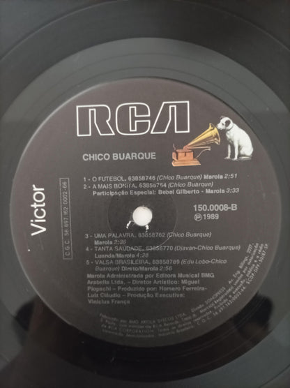 Disco Vinil 1989 Chico Buarque Com Encarte A